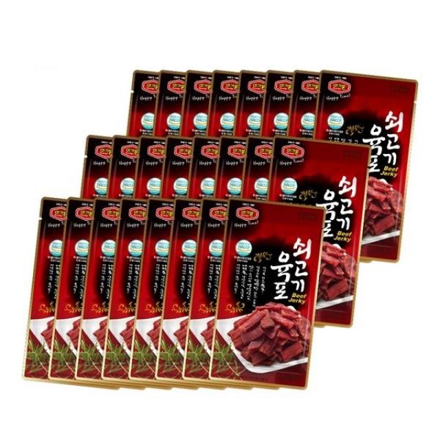 머거본 영양간식 쇠고기육포 25g X 24봉 선택/단일상품