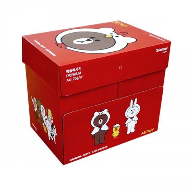 한솔 A4 복사용지 A4용지 75g 2500매 1box