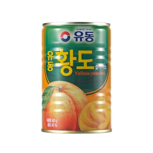 유동 황도 슬라이스 400g x24개 한박스 무료배송, 24개