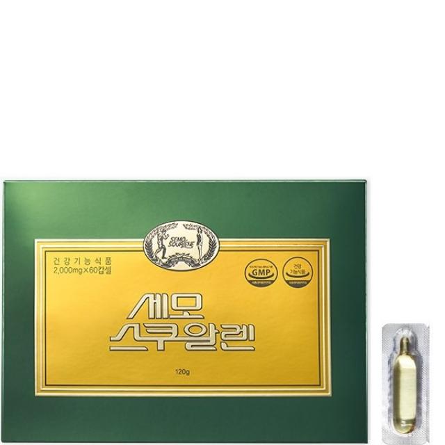 세모 스쿠알렌 2000mg X 60캅셀 1곽 항산화도움 1개 2000ml