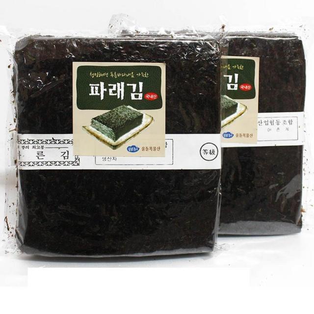 울돌목 맛좋은 완도산 햇 파래김 100매+100매 180g 1개