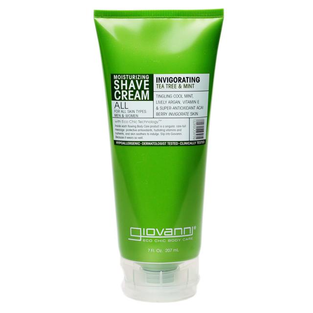 Giovanni 모이스춰라이징 쉐이빙 크림 인비거레이팅 티트리 And 민트 207ml 1개