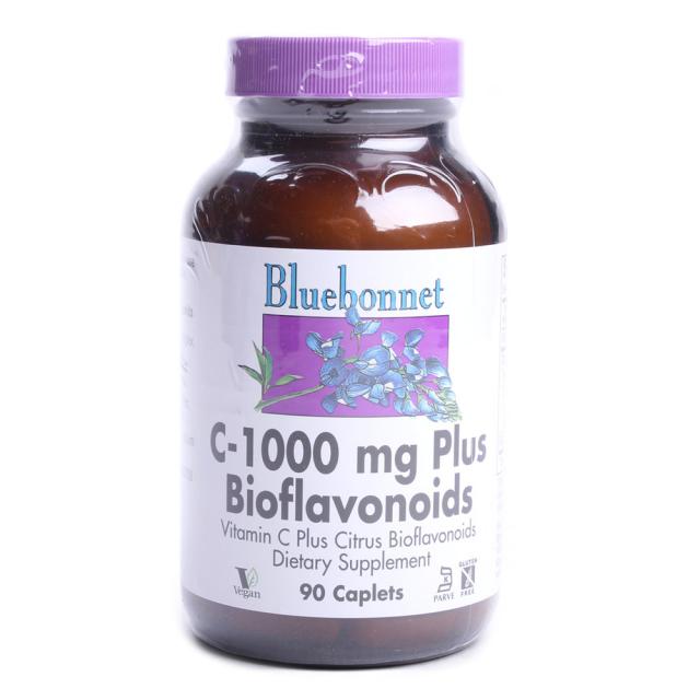 블루보넷 C-1000mg 플러스 바이오플라보노이드 캐플릿, 90개입, 1개