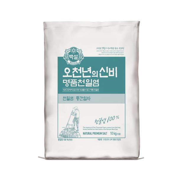 백설 오천년의 신비 명품천일염, 10kg, 중간입자