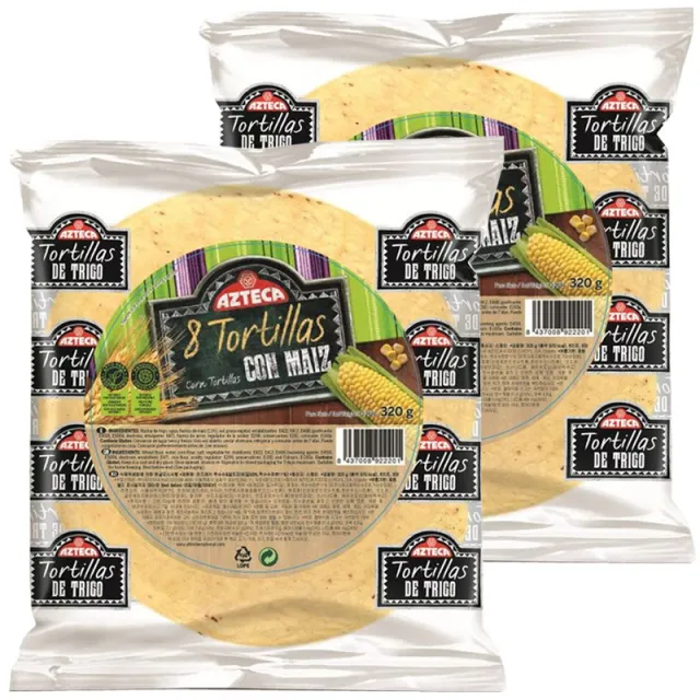 아즈테카 옥수수 앤 밀또띠야 320g 2개