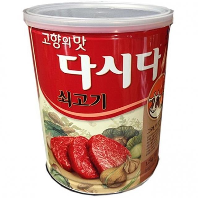 Cj 고향의맛 다시다 쇠고기 캔형 1.2kg 1개