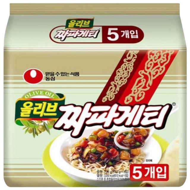 농심 올리브 짜파게티 140g 5개입