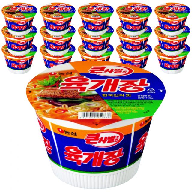 농심 육개장 큰사발 110 G 16개