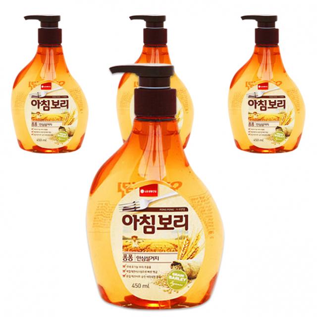 LG생활건강 아침보리 주방세제, 450ml, 4개