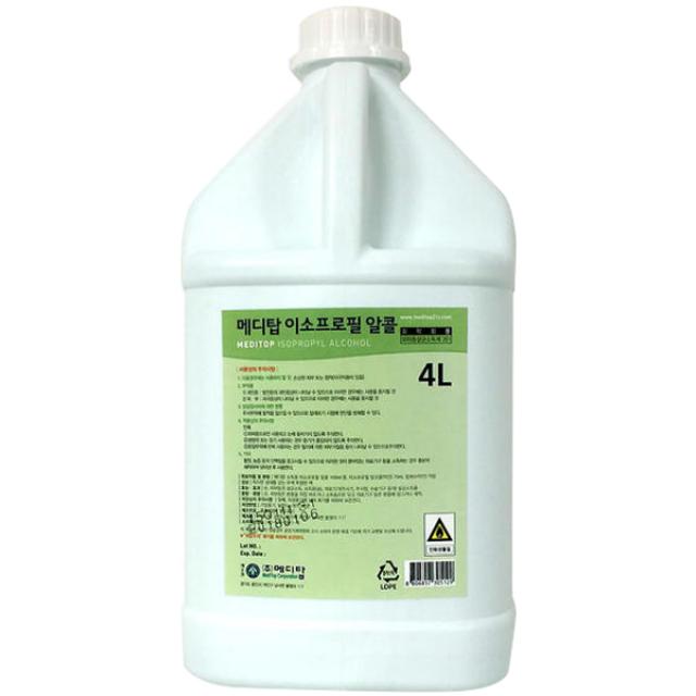 메디탑 이소프로필 알콜70% 4l 1개