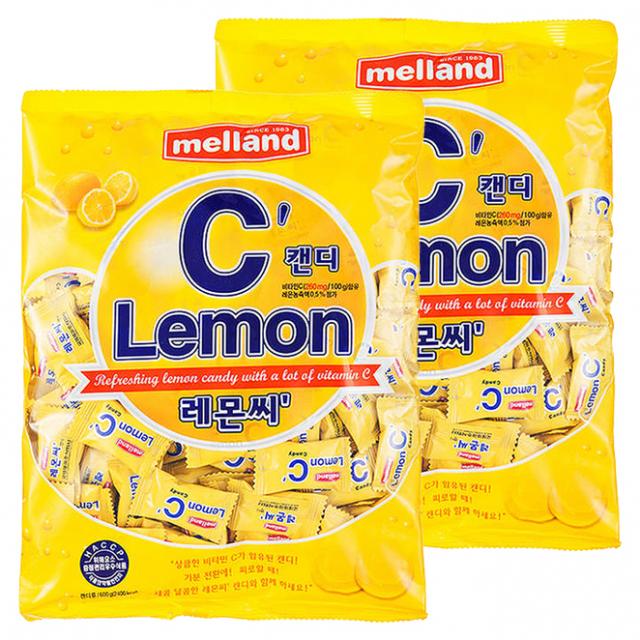 멜랜드 레몬씨 캔디, 600g, 2개