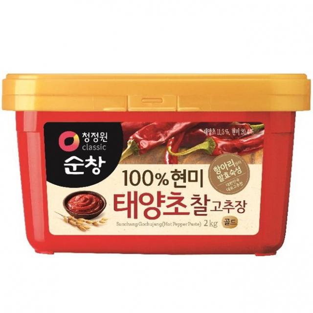 청정원순창 100% 현미 태양초 찰고추장 2kg 1개