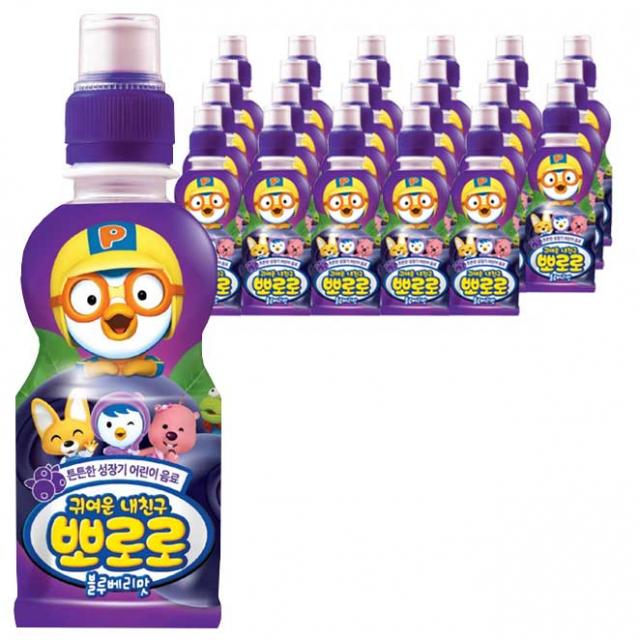뽀로로 어린이음료 235ml 블루베리맛 24개