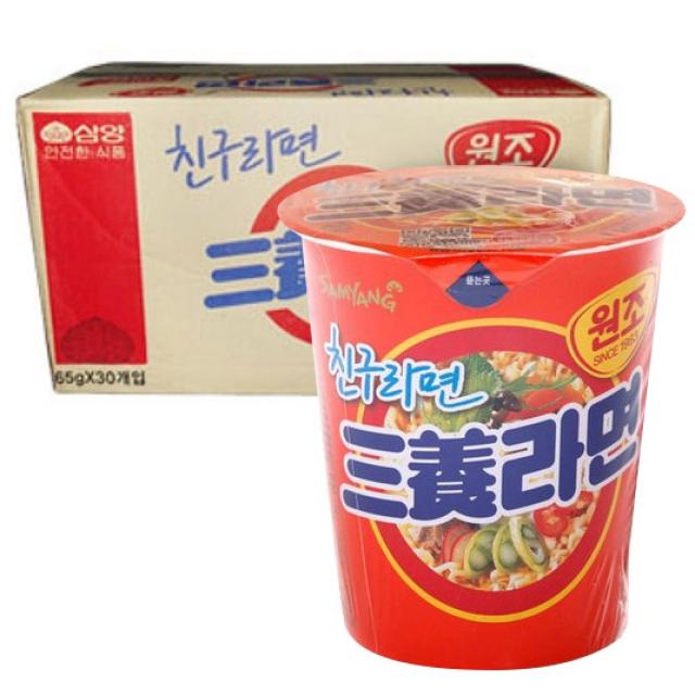 삼양 삼양라면 소컵 65g 30개입 박스 식품 > 가공/즉석식품 면류/라면류 컵라면 30개