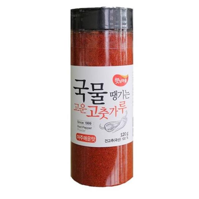  햇님마을 국물땡기는 고운 고춧가루 아주매운맛 120g 1개