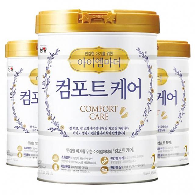 아이엠마더 컴포트케어 원통형 분유 2단계, 800g, 3개