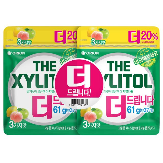 오리온 더 자일리톨 리필백, 122g, 1개