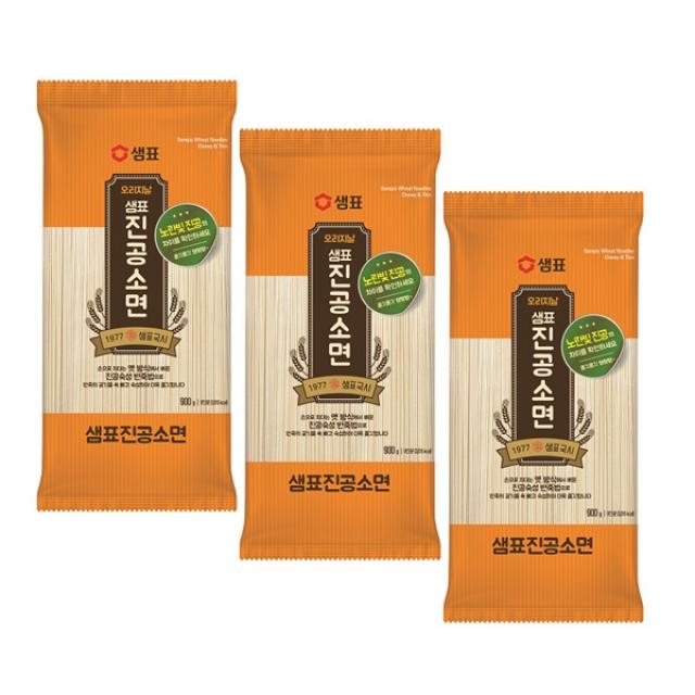 샘표 진공소면 900g 3개