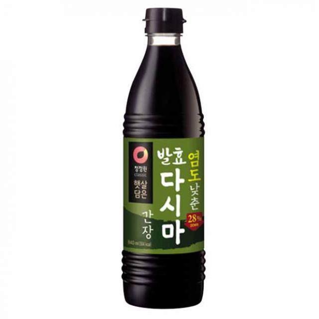 청정원 햇살담은 염도낮춘 발효다시마 간장 840ml 1개