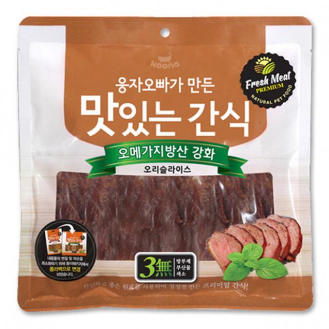 쿠나 웅자오빠가 만든 맛있는 반려견 간식 250g, 오리슬라이스, 1개