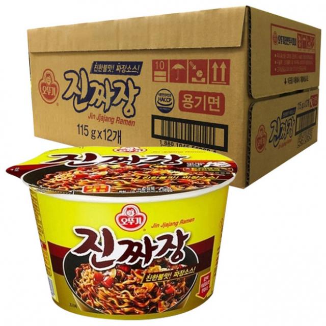 오뚜기 진짜장 컵라면 115g 12개