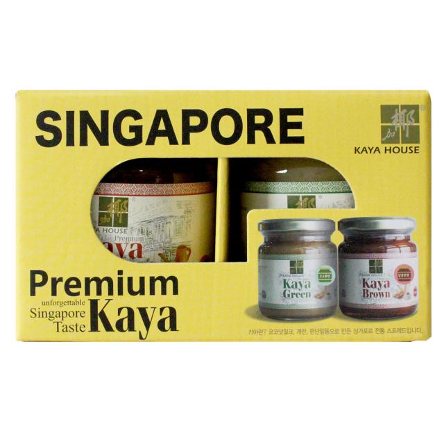 카야하우스 프리미엄 카야잼 그린 + 카야잼 브라운 선물세트, 480g, 1세트