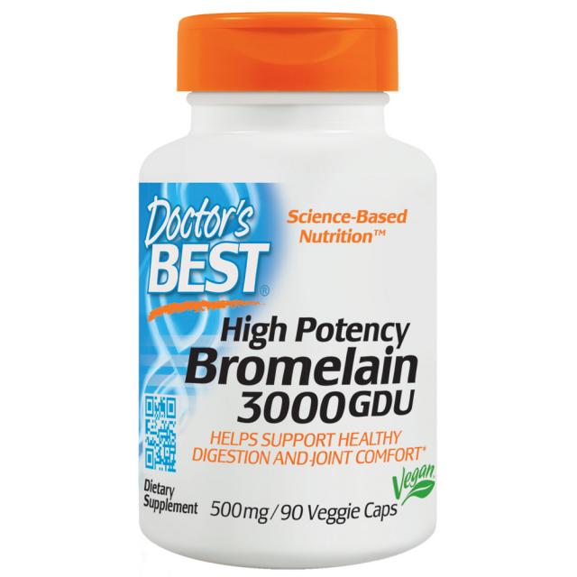 닥터스베스트 하이 포텐시 브로멜라닌 3000GDU 500mg 베지 캡, 90개입, 1개