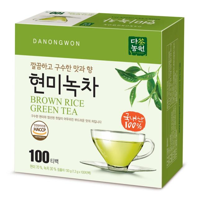 다농원 현미녹차 100티백, 130g, 1개