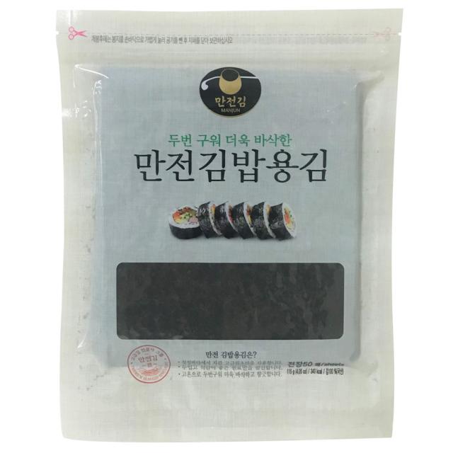 만전김 두번구운 김밥용 김, 115g, 1개