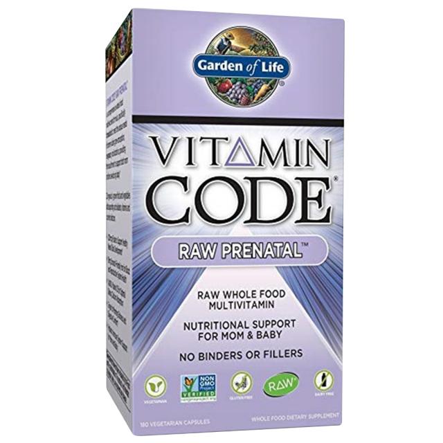 Garden of Life 비타민 코드 로우 프리나탈 베지테리안 캡슐, 180개입, 1개