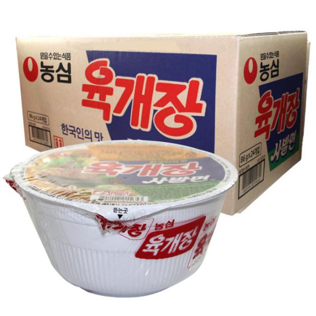 농심 육개장사발면 86g 24개