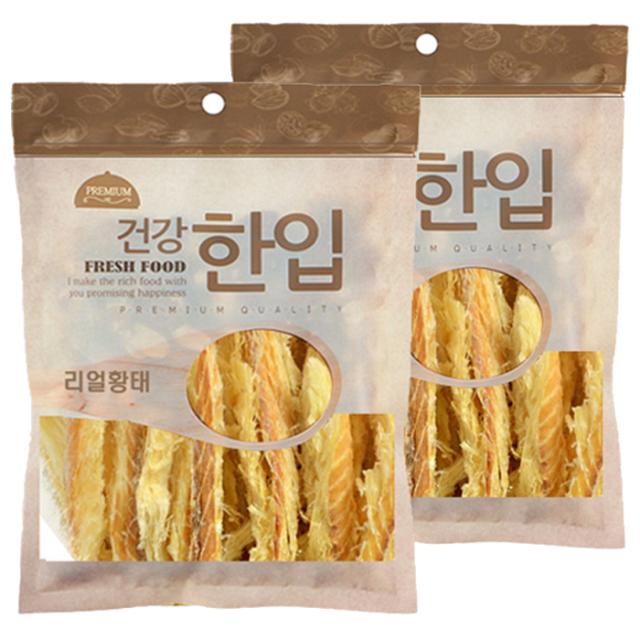 수제명가 애견용 셰프시리즈 건강 한입 간식, 리얼황태, 2개입