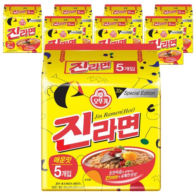오뚜기 진라면 매운맛 멀티팩 120g 40개