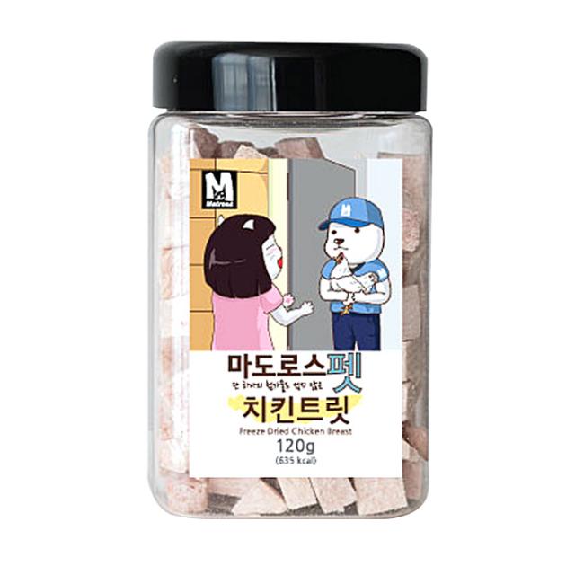 마도로스펫 치킨트릿 동결건조간식 120g, 닭가슴살, 1개