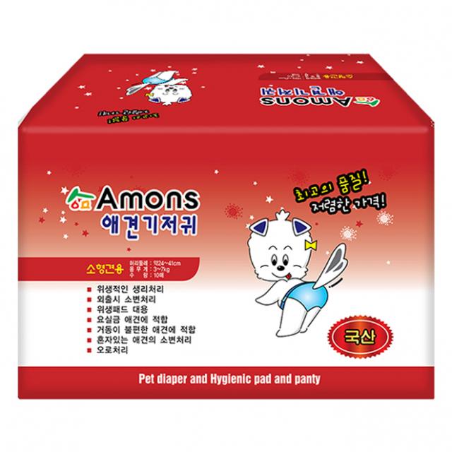 아몬스 암컷용 애견 기저귀 10매입 소형 1개