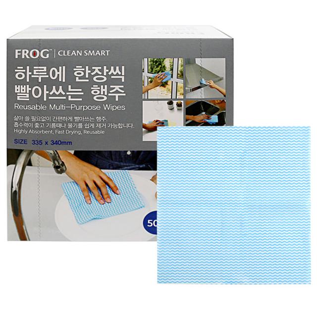 프로그 하루에 한장씩 빨아쓰는 행주 50개입 1개