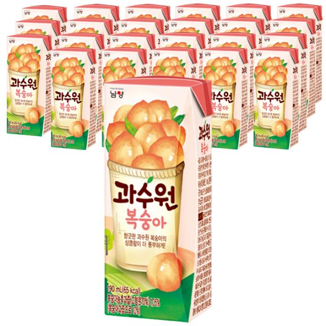 남양유업 과수원 복숭아 음료 190ml 24개