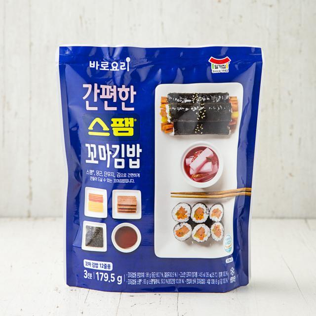 일가집 바로요리 스팸꼬마김밥 세트, 179.5g, 1개