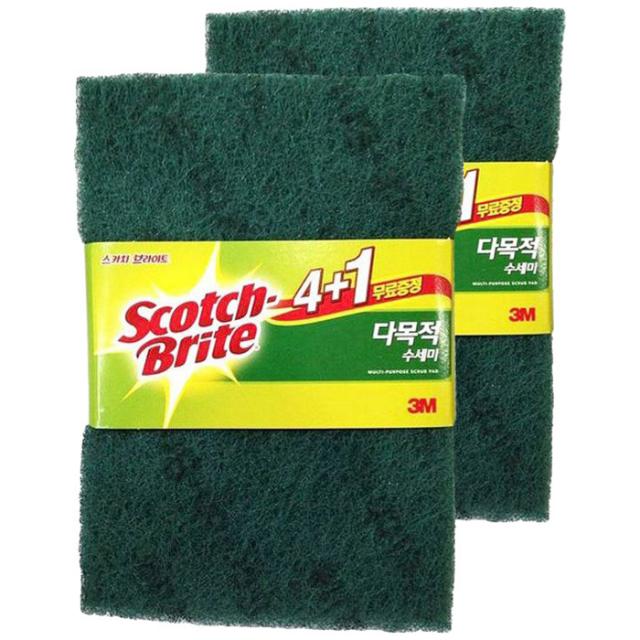 쓰리엠 스카치브라이트 다목적 수세미 멀티팩 중, 5개입, 2개