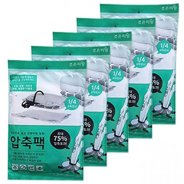 조은리빙 이불압축팩 중형 벨브형 랜덤 발송, 5개입, 1개