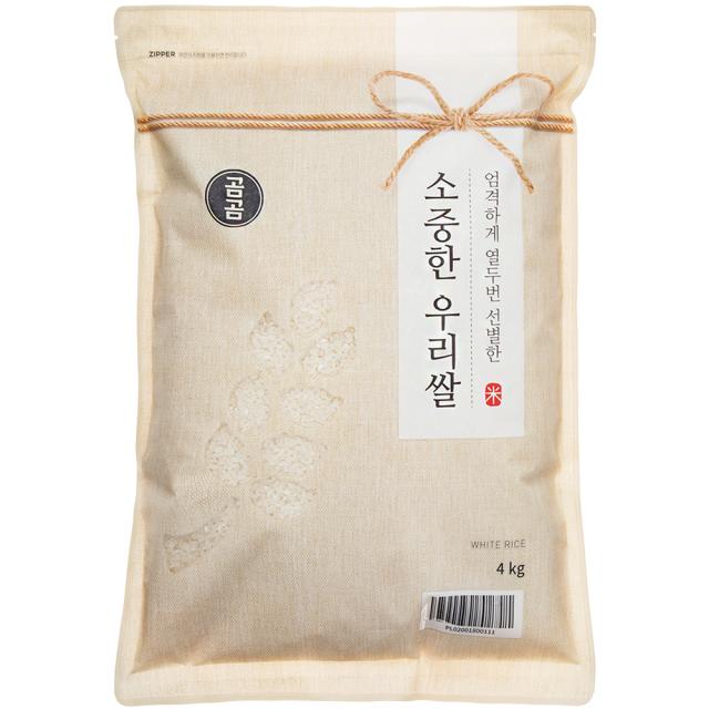 곰곰 2019년 소중한 우리 쌀, 4kg, 1개