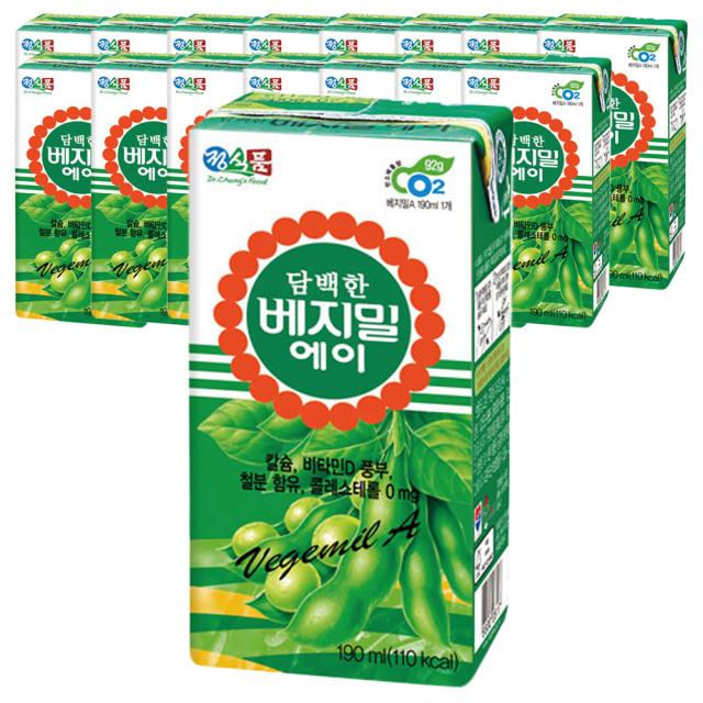 담백한 베지밀 두유 에이 190ml 16개