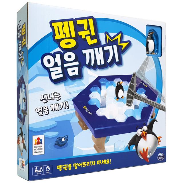 코리아보드게임즈 펭귄 얼음 깨기 보드게임 혼합 색상