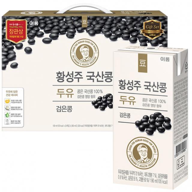 이롬 황성주 검은콩 두유 190ml 24개