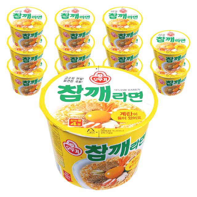 오뚜기 참깨라면 용기110g 12개 12개입