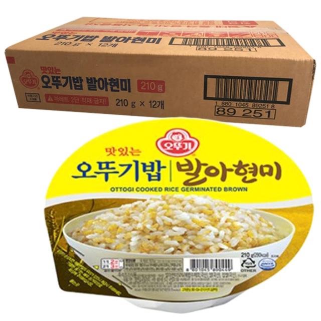 맛있는 오뚜기밥 발아현미 210g 12개