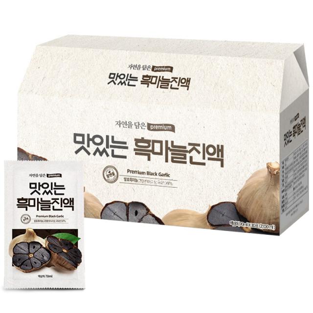 황토농원 맛있는 흑마늘진액 70ml 30개입
