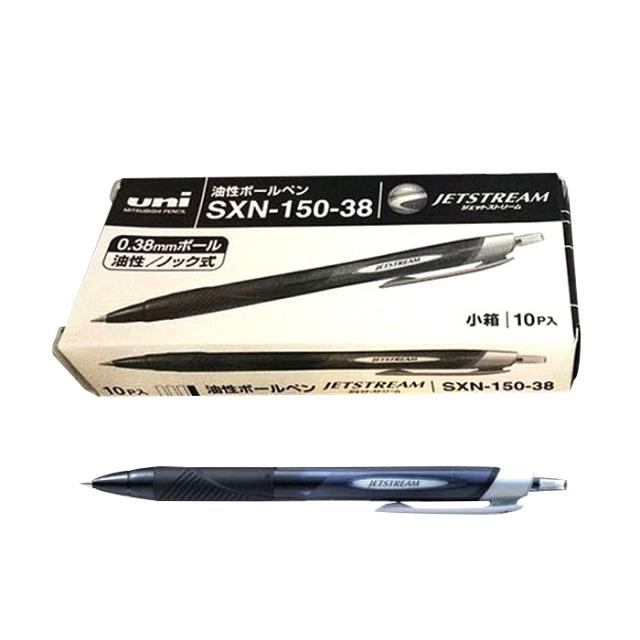 유니 제트스트림 볼펜 0.38mm 블랙 10개입