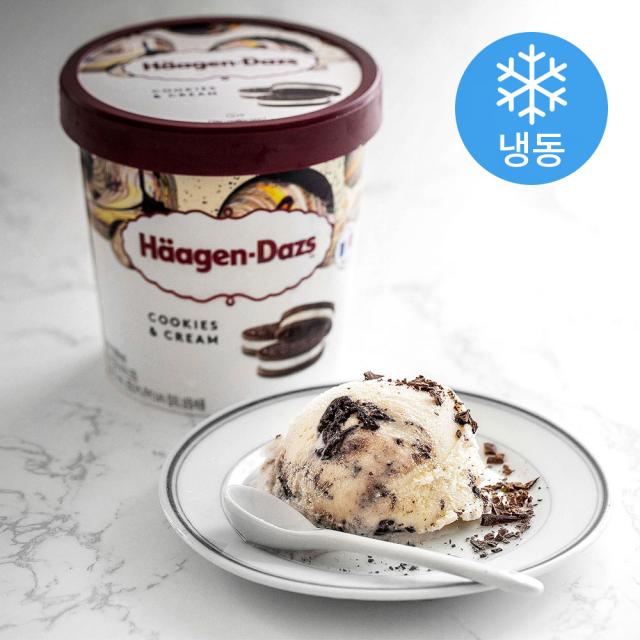 하겐다즈 파인트 쿠키 앤 크림 냉동 473ml 1개