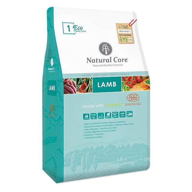 네츄럴코어 에코1 유기농 양고기 애견사료, 9kg, 양